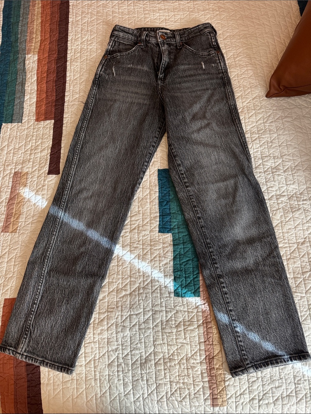 Wrangler Charcoal Straight Leg Jeans